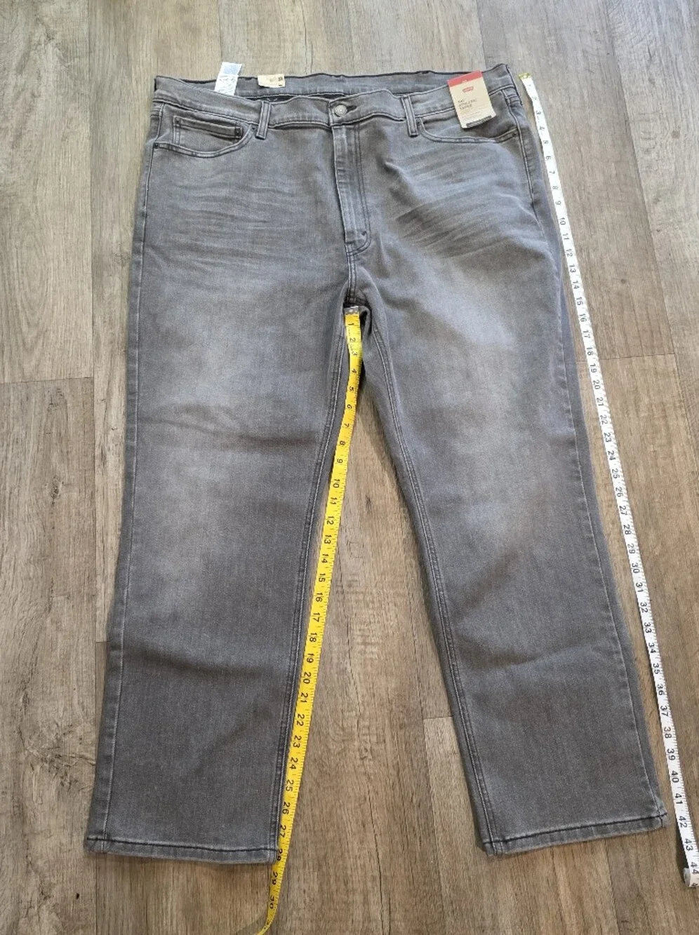 Levi's 541 Athletic Taper Jeans Mens 42x30 Grey Stretch Denim NWT New With Tags